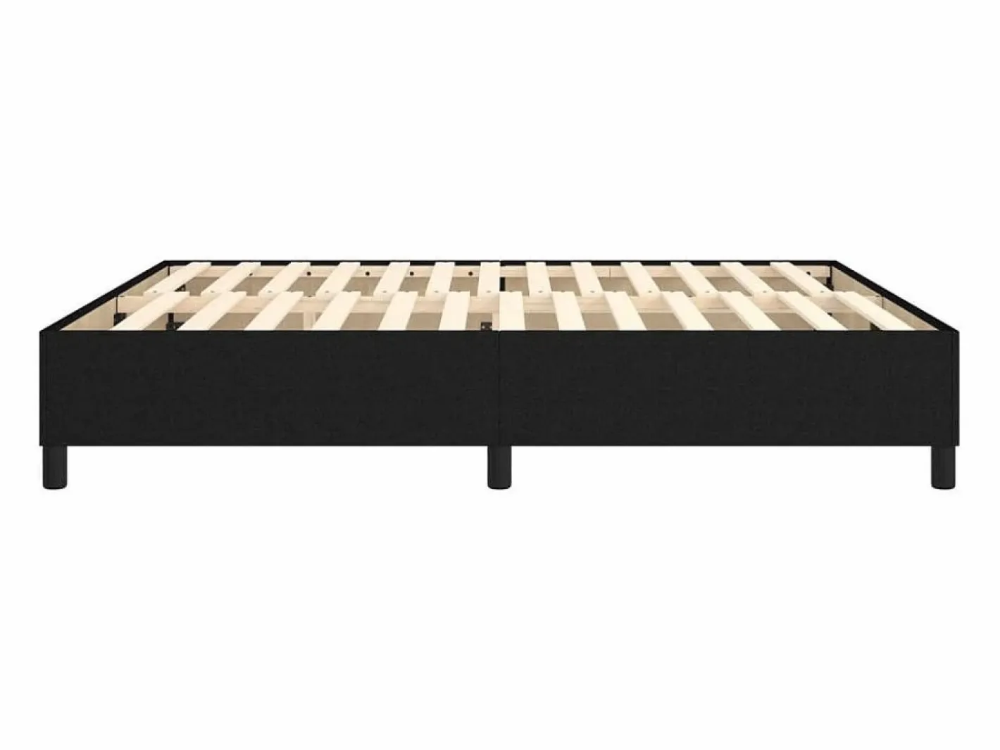 Clicnbuy Somier - 160X200Cm|Estructura de cama box spring tela negro 160x200 cm