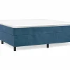 Estructura de cama box spring terciopelo azul oscuro 160x200 cm^Clicnbuy New