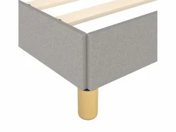Estructura de cama box spring tela gris claro 180x200 cm^Clicnbuy Sale