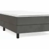 Estructura de cama box spring terciopelo gris oscuro 90x190 cm^Clicnbuy Best