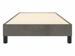 Estructura de cama box spring terciopelo gris oscuro 90x190 cm^Clicnbuy Best