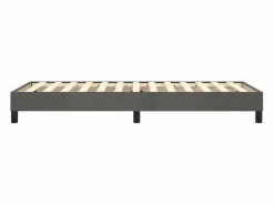 Estructura de cama box spring terciopelo gris oscuro 90x190 cm^Clicnbuy Best