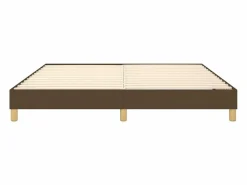 Clicnbuy Estructura de cama box spring tela marrón 180x200 cm Sale