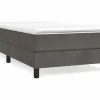 Estructura de cama box spring terciopelo gris oscuro 90x190 cm^Clicnbuy Sale