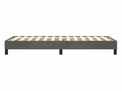 Estructura de cama box spring terciopelo gris oscuro 90x190 cm^Clicnbuy Sale