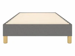 Clicnbuy Somier - 90X190Cm|Estructura de cama box spring tela gris oscuro 90x190 cm
