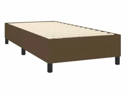 Clicnbuy Estructura de cama box spring tela marrón 90x190 cm Hot