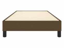 Clicnbuy Estructura de cama box spring tela marrón 90x190 cm