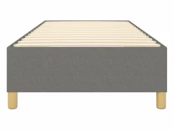 Estructura de cama box spring tela gris oscuro 90x190 cm^Clicnbuy New
