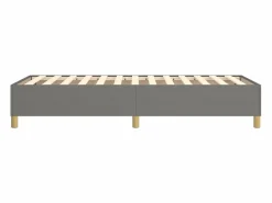 Estructura de cama box spring tela gris oscuro 90x190 cm^Clicnbuy New