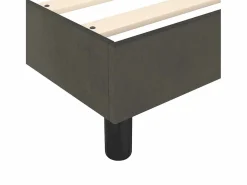 Estructura de cama box spring terciopelo gris oscuro 140x190cm^Clicnbuy