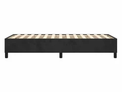 Estructura de cama box spring terciopelo negro 90x190 cm^Clicnbuy Discount