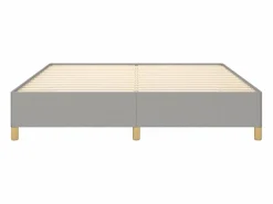 Clicnbuy Estructura de cama box spring tela gris claro 160x200 cm New