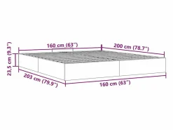 Estructura de cama otomana sin colchón claro 160x200cm^vidaxl Discount