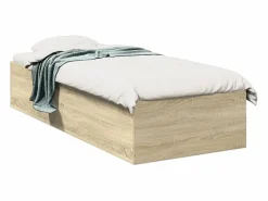 vidaxl Cama Adulto|Estructura de cama sin colchón madera roble Sonoma 75x190 cm