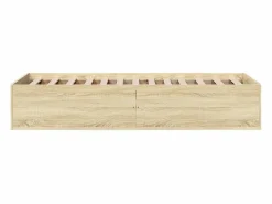 vidaxl Cama Adulto|Estructura de cama sin colchón madera roble Sonoma 75x190 cm