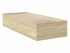 vidaxl Cama Adulto|Estructura de cama sin colchón madera roble Sonoma 75x190 cm