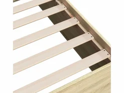 vidaxl Cama Adulto|Estructura de cama sin colchón madera roble Sonoma 75x190 cm
