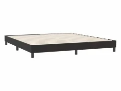 Clicnbuy Estructura de cama sin colchón terciopelo 180x220 cm Negro Discount