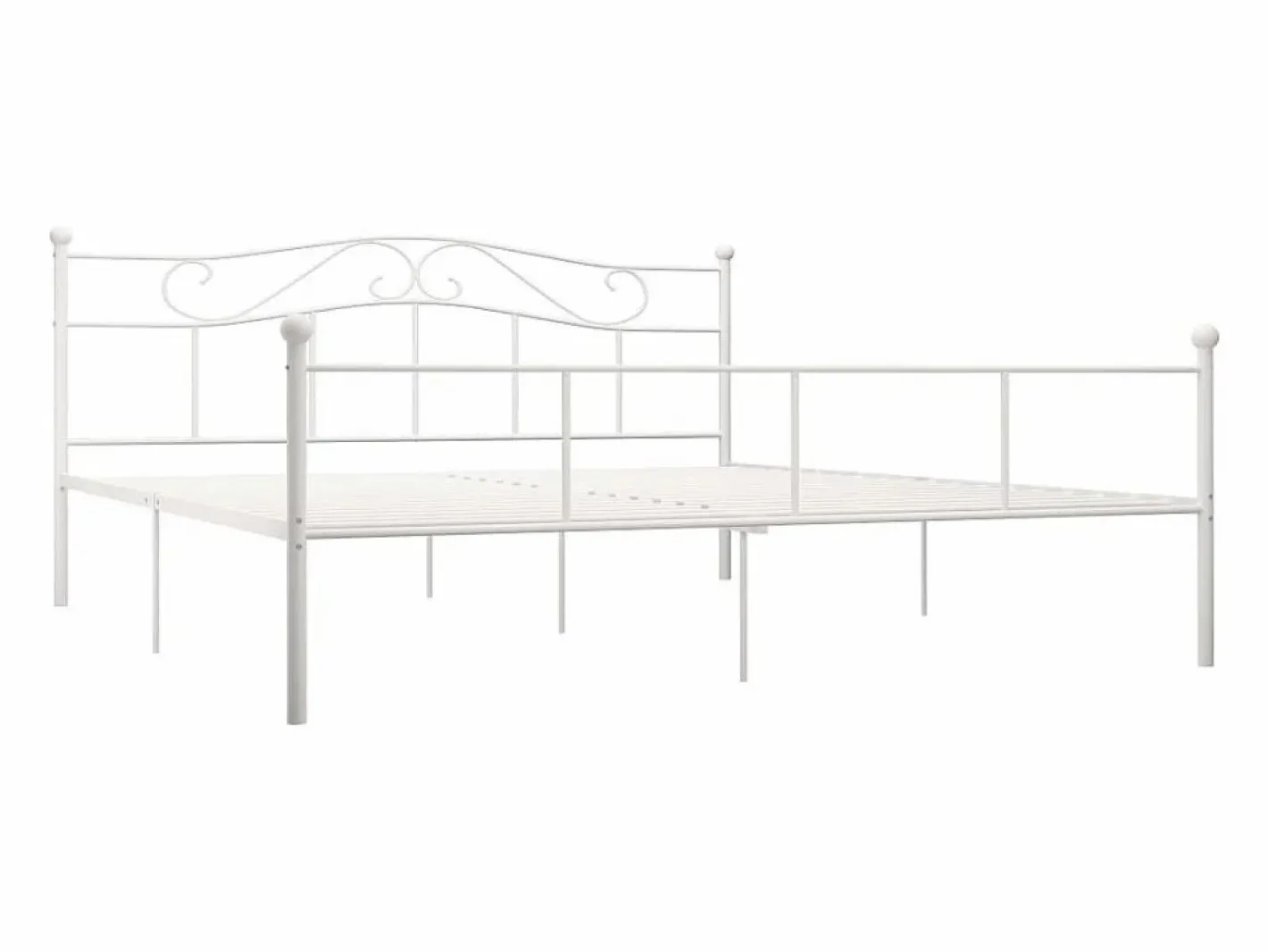 vidaxl Estructura de cama sin colchón metal 180x200 cm Blanco Online