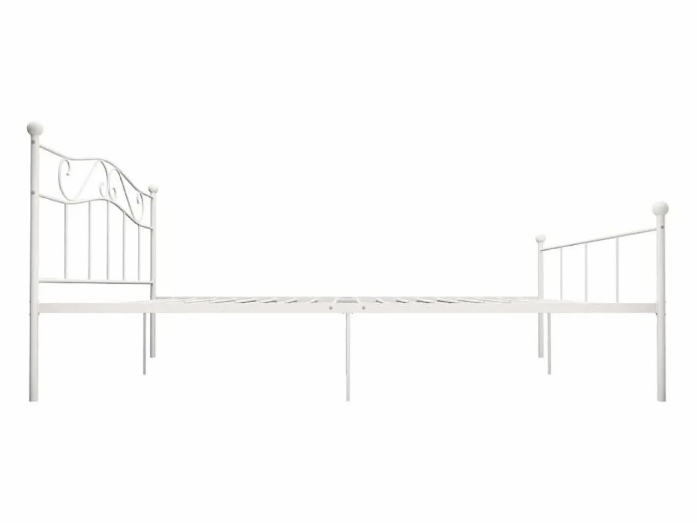 vidaxl Estructura de cama sin colchón metal 180x200 cm Blanco Online