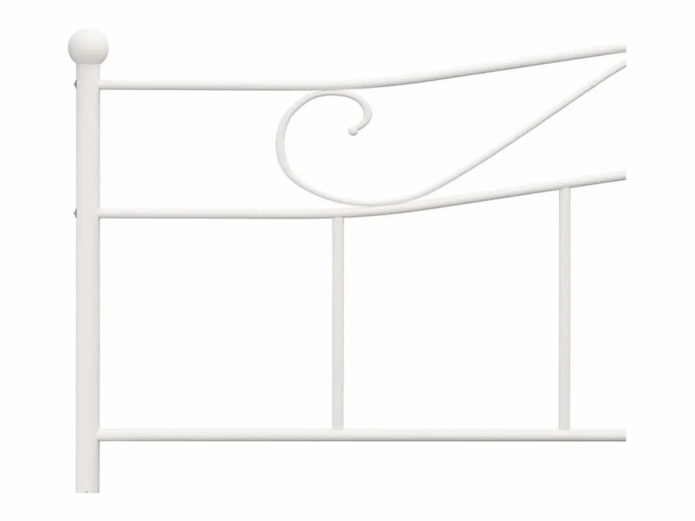 vidaxl Estructura de cama sin colchón metal 180x200 cm Blanco Online