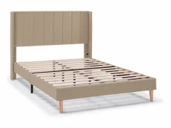 VS Venta-stock Estructura de cama tapizada Noelia de 30 cm, 140x190 cm, Beige