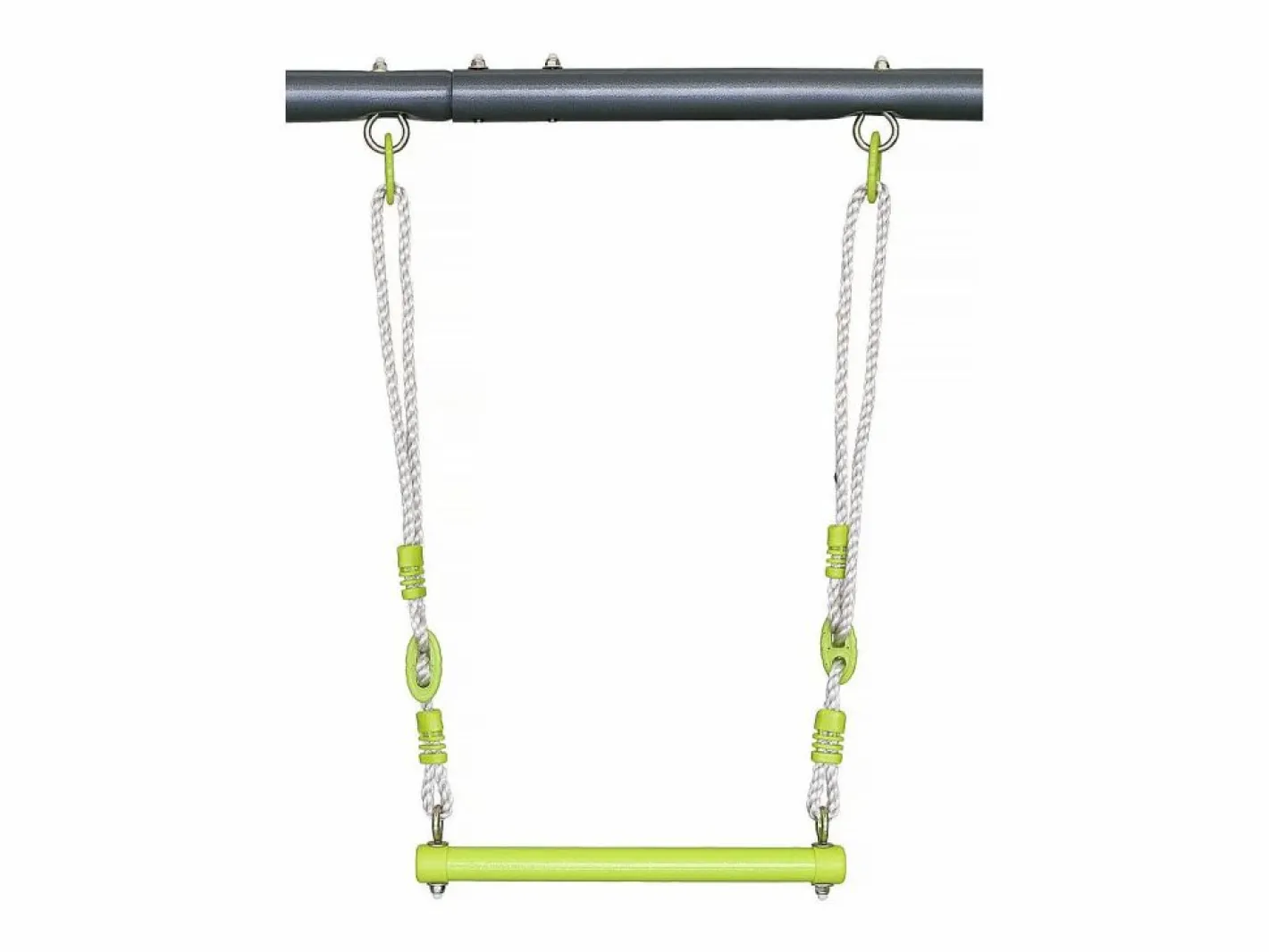Estructura de juego metálica "Kylian" con tobogán - 4 aparatos -^Habitat et jardin Outlet