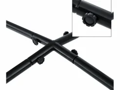 ECD Germany Estructura hamaca columpio sillón soporte metal 220 cm Negro Sale