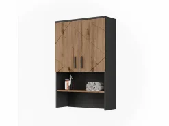 Vicco Estructura para mueble de lavadora antracita/artisan 68x30x103.5 irma Negro Outlet