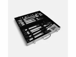 Sweeek Barbacoa|Estuche para utensilios de barbacoa de 18 piezas