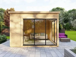 Estudio / oficina de jardín de madera 14,7 m² - Espesor 45 mm - SYLVANA^EXPERTLAND New