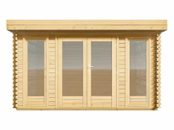 EXPERTLAND Caseta De Jardín|Estudio / oficina de jardín de madera 17,1 m² - Espesor 40 mm - BOESIA