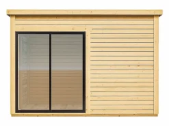 EXPERTLAND Caseta De Jardín|Estudio / oficina de jardín de madera 10,2 m² - Espesor 45 mm - SYLVANA