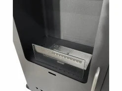Estufa de bioetanol chimenea biochimenea de suelo LUISA L50xD30xH68 Negro Hot