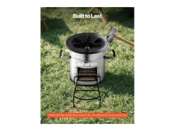 Estufa de Camping Rocket SucceBuy, Estufa de Leña Portátil de Acero Inoxidable, con Bolsa de Transporte, Puerta Simple, Estufa Cohete para Cocina y Calefacción^ Online