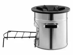 Estufa de Camping Rocket SucceBuy, Estufa de Leña Portátil de Acero Inoxidable, con Bolsa de Transporte, Puerta Simple, Estufa Cohete para Cocina y Calefacción^ Online