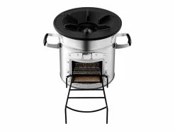 Estufa de Camping Rocket SucceBuy, Estufa de Leña Portátil de Acero Inoxidable, con Bolsa de Transporte, Puerta Simple, Estufa Cohete para Cocina y Calefacción^ Online