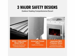 Brasero|Estufa de Leña Portátil SucceBuy para Acampada, Fabricada en Acero Inoxidable con Tubos de Chimenea