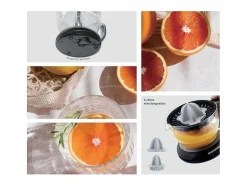 Arthur Martin Exprimidor eléctrico AMPA07 700 ml con 2 conos y pico vertedor, 40W, piezas aptas para lavavajillas Transparente Sale