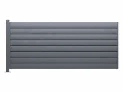 EXPERTLAND Cercados Y Ocultación|Extensión de valla tipo persiana para instalar en aluminio antracita - H80 x L173 cm - BAROMA