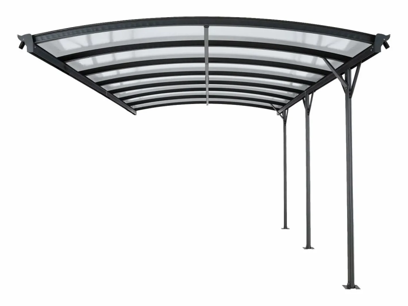 Extensión para cenador de aluminio - 1 coche - 15,15 m² - - BARESA^EXPERTLAND Online