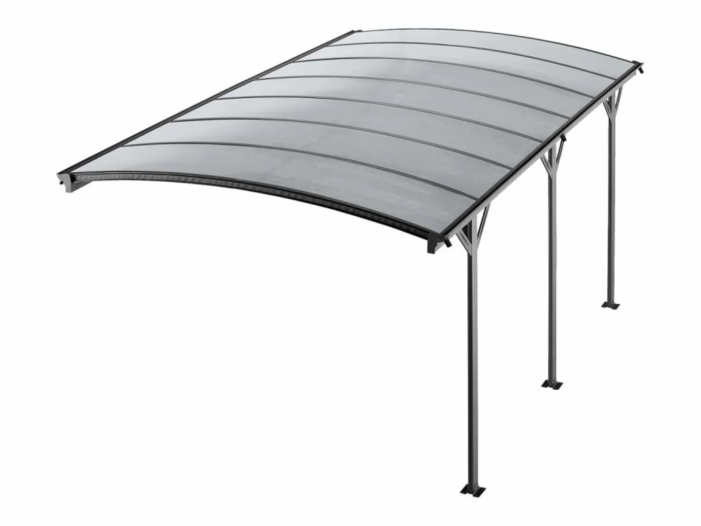 Extensión para cenador de aluminio - 1 coche - 15,15 m² - - BARESA^EXPERTLAND Online