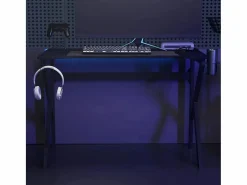 Garden Furniture Faril Escritorio gaming con patas en forma de K 110x60x75 cm Negro Best