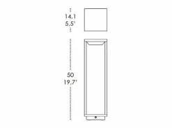 Iluminación Exterior|Energía Solar|Farol solar oscuro para el hogar, 2,2 W, LED, funciona con pilas, IP54, color azafrán