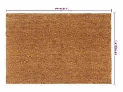 Felpudo de fibra de coco natural 60x90 cm ES629806^ Online