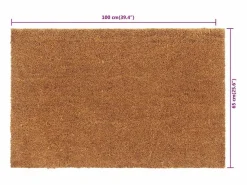 Felpudo|Felpudo de fibra de coco natural 65x100 cm ES381653