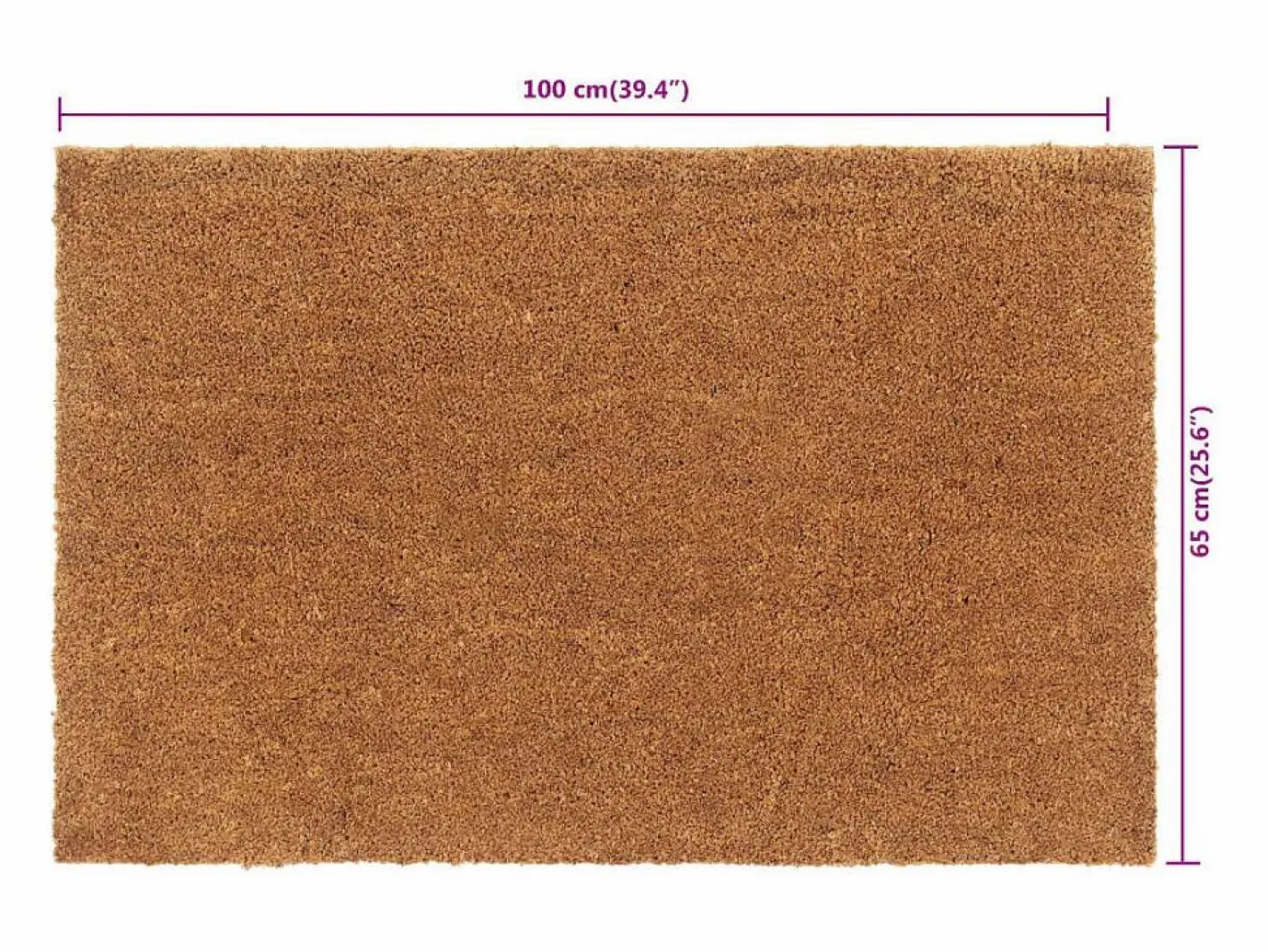 Felpudo|Felpudo de fibra de coco natural 65x100 cm ES381653