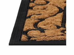 Felpudo rectangular de goma y fibra de coco 45x75 cm ES213549^ Online