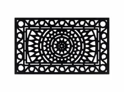 Felpudo rectangular de goma 45x75 cm ES982919^ Outlet